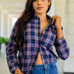 Korean Check Shirt Blouse