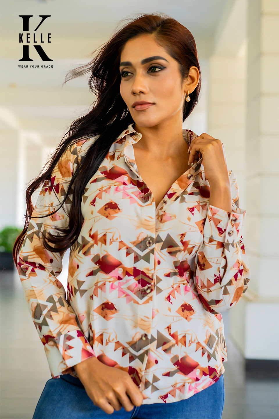 Korean shirt blouse3 Korean Shirt Blouse - Image 1