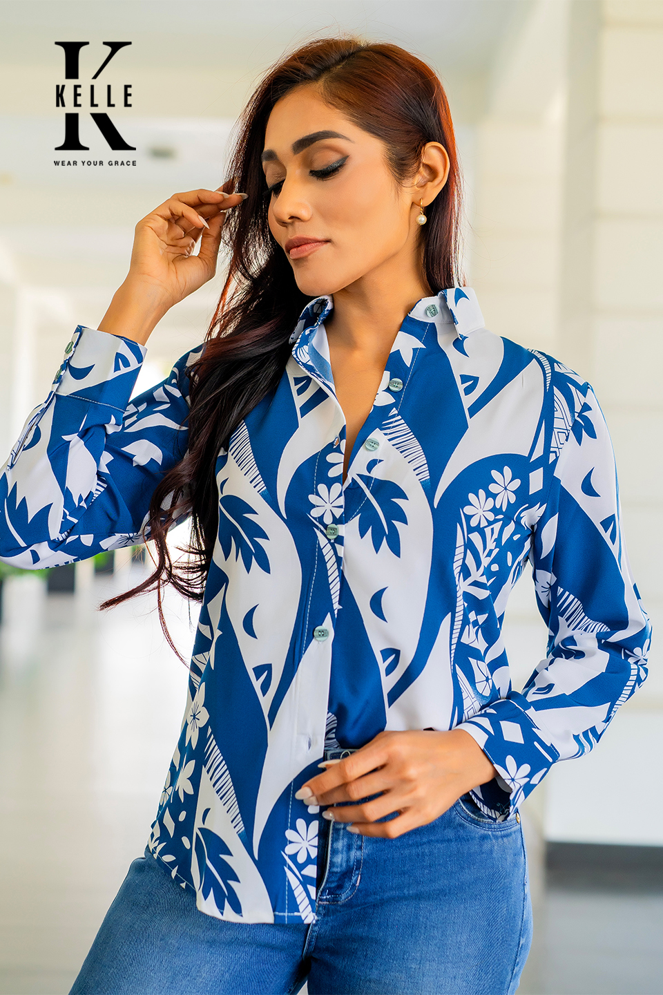 Korean shirt blouse5 Korean Shirt Blouse - Image 1