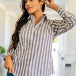 Korean Stripe Shirt Blouse