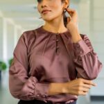 Korean office blouse